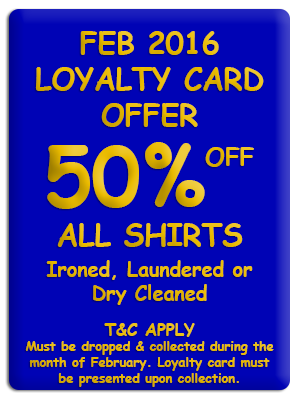 Sunny Dry Cleaning & Laundry - OFFER Feb 2016
