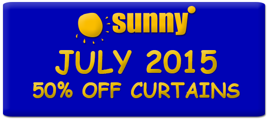 July offer half-price curtains