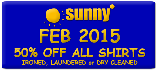 Sunny Dry Cleaners and laundry - OFFER Feb 2016
