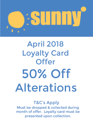 Sunny Dry Cleaning Offer Of The Month